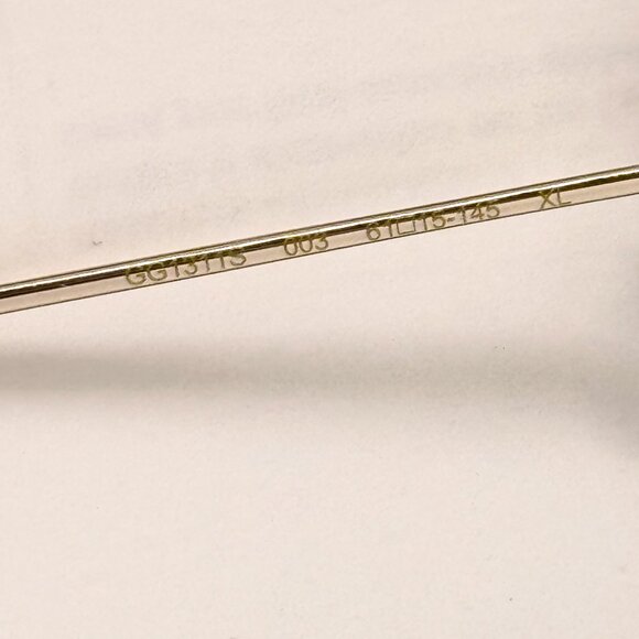 NEW GUCCI GG1311S 003 UNISEX METAL AVIATOR SUNGLASSES - Picture 11 of 14